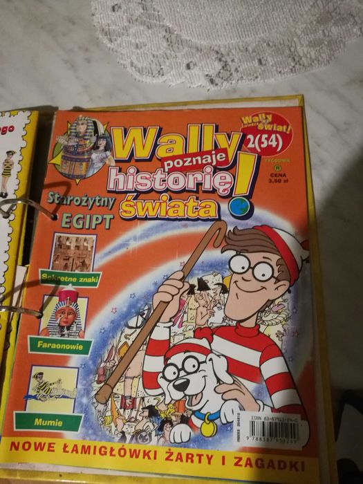 Wally Poznaje historię świata 5 numerów segregator naklejki