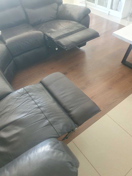 Mega Okazja ! Elegancki i stylowy narożnik skórzany z funkcją relax