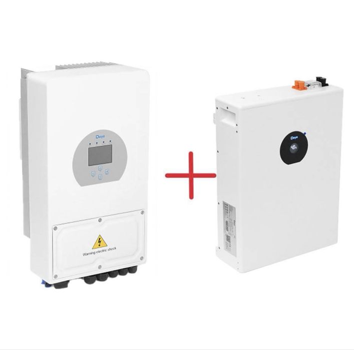 Інвертор Deye 6Kwt+акумулятор deye 5,12kwt