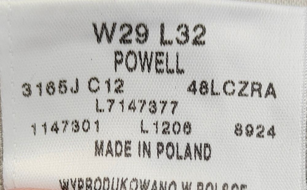 Wr) Lee X-Line Powell oryginalne spodnie jeansowe Roz.29/32