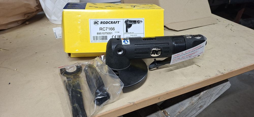 Szlifierka katowa 125 rodcraft  pneumatyczna