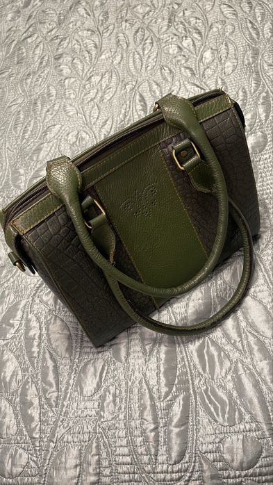 Сумка з натуральної крафтової шкіри