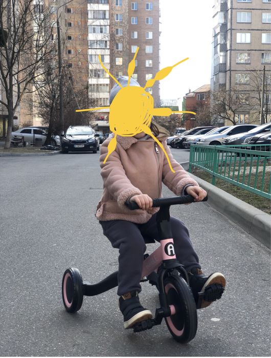 Біговел + велосипед 2 в 1