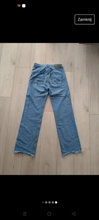 Spodnie jeansy wide leg Pull & Bear 38