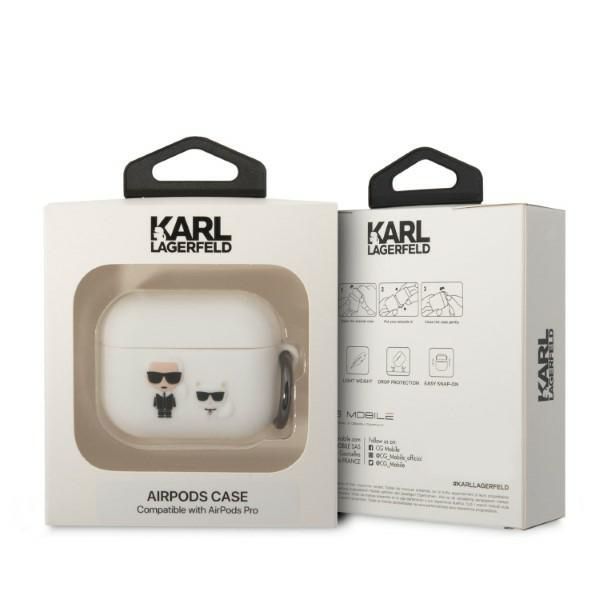 Karl Lagerfeld KLACAPSILKCW AirPods Procover biały/white Karl &
