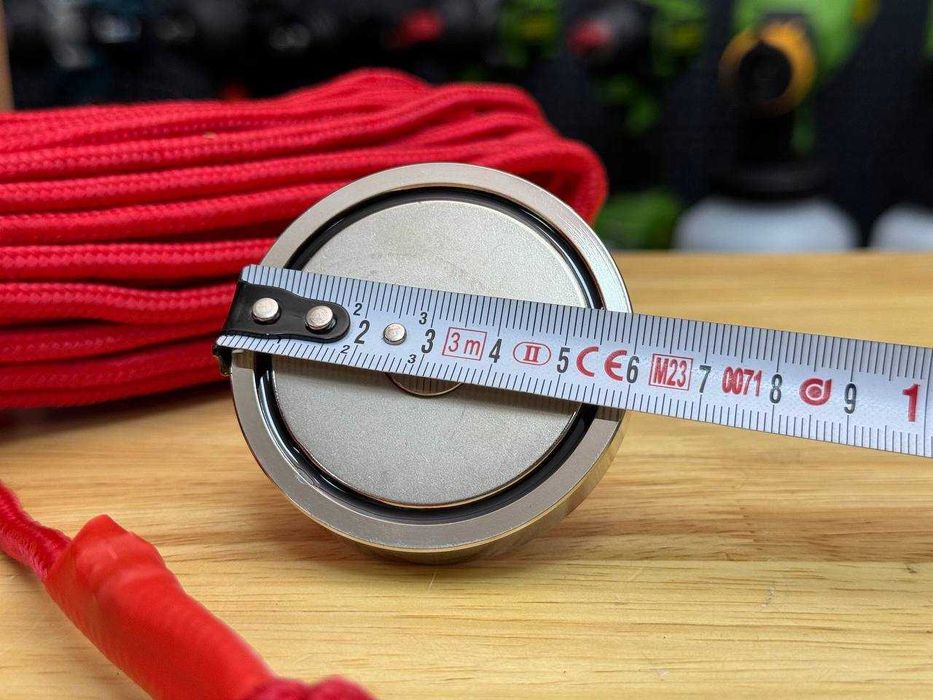Комплект Мотузка 20м+ Магніт  170кг (60-1) Нержавіючий з карабіном