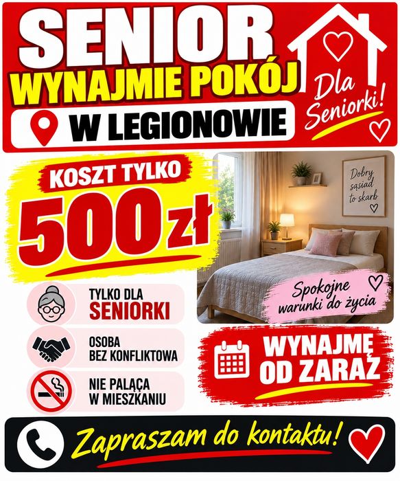 Szukam Lokatora Seniora Legionowo