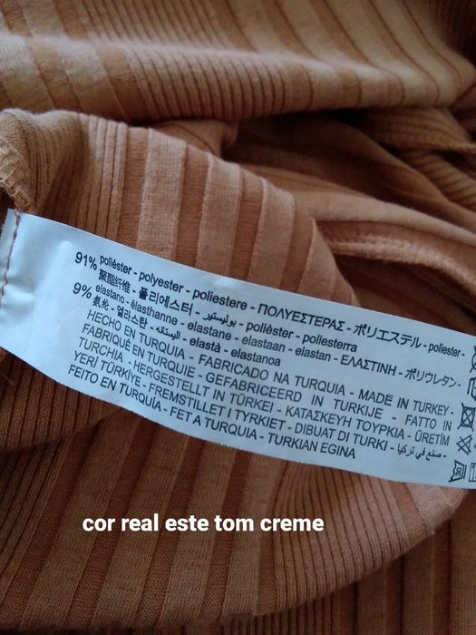 Saia comprida malha camel tam. M ZARA