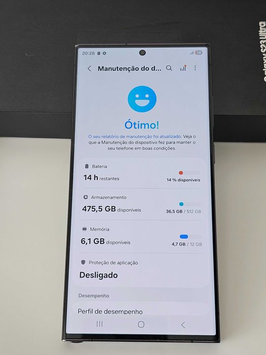 Samsung S23 Ultra 12/512GB.  Muito bom.