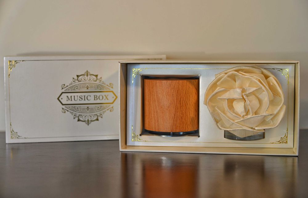 Difusor de aroma para casa - Caixa música - perfumador óleo aromático