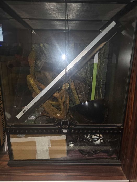 Exo Terra Terrarium szklane 45x45x60cm wraz z wyposażeniem