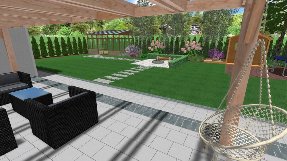 Projekt ogrodu , aranżacja terenu