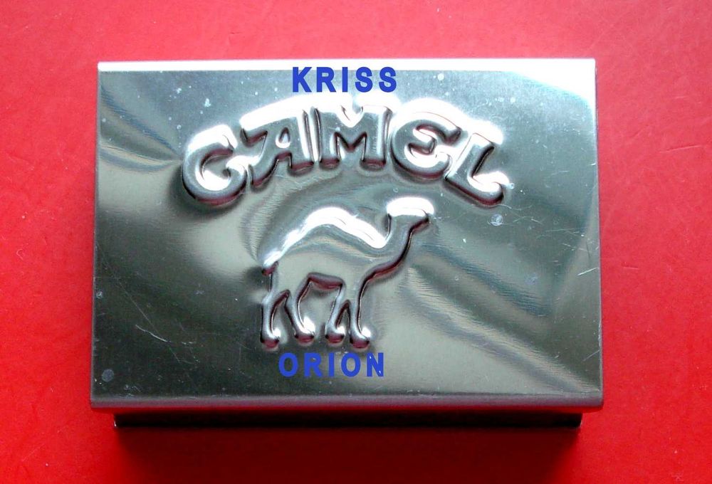 Zapałki Camel w metalowym etui - Oryginał.