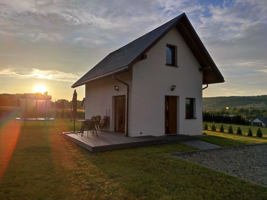 Domek pod Żukowem, kominek, Bieszczady, Widok na góry,Ustrzyki, Solina