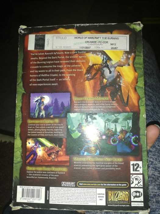 Jogo world of warcraft Steel book pc