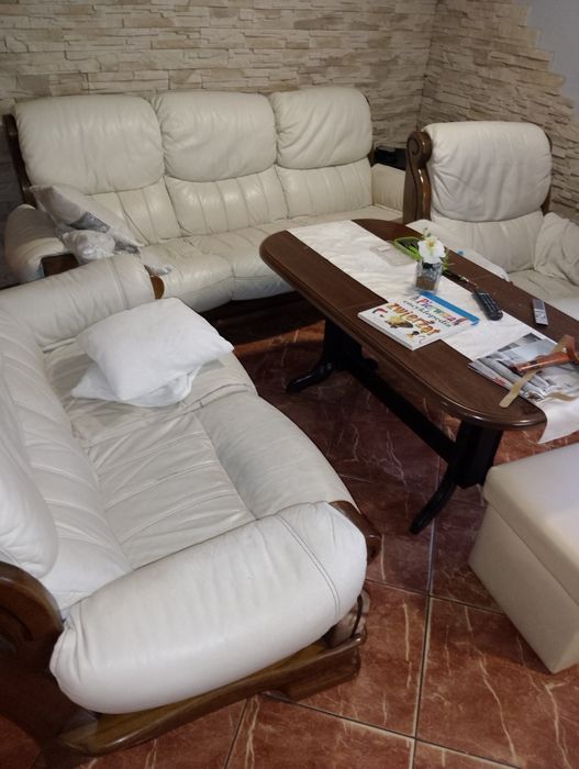 Zestaw wypoczynkowy ze skóry