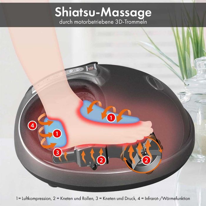 PROFI CARE Masażer DO Stóp Nóg SPA Masaż SHIATSU  timer 5-30 min.
