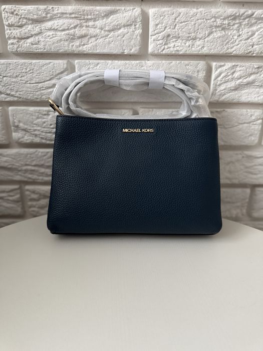 Синяя сумка Michael Kors женская