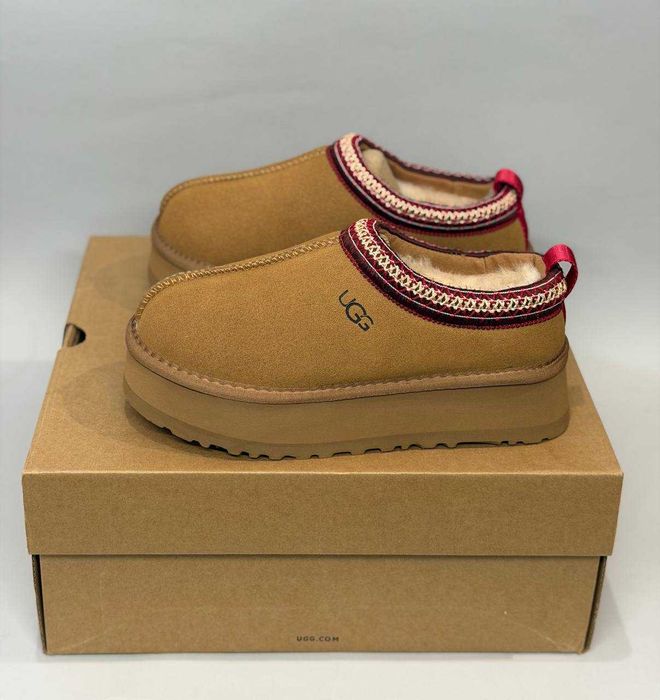 Угги Ugg TAZZ Platform Chestnut Уггі Коричневі В НАЯВНОСТІ‼️