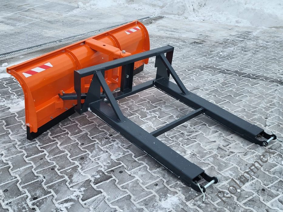 Wzmocniony PŁUG DO ŚNIEGU prosty do Tura / Wózka widłowego/ TUZ Gwarancja Transport