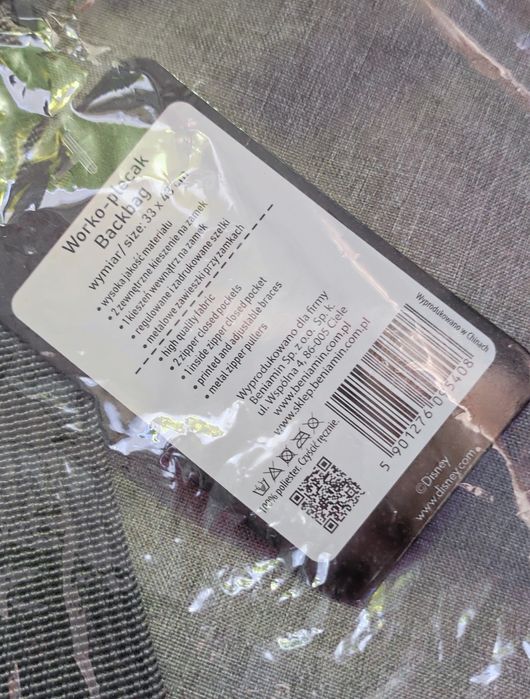 Nowy worek - plecak Minnie na basen, na zajęcia sportowe i wycieczki