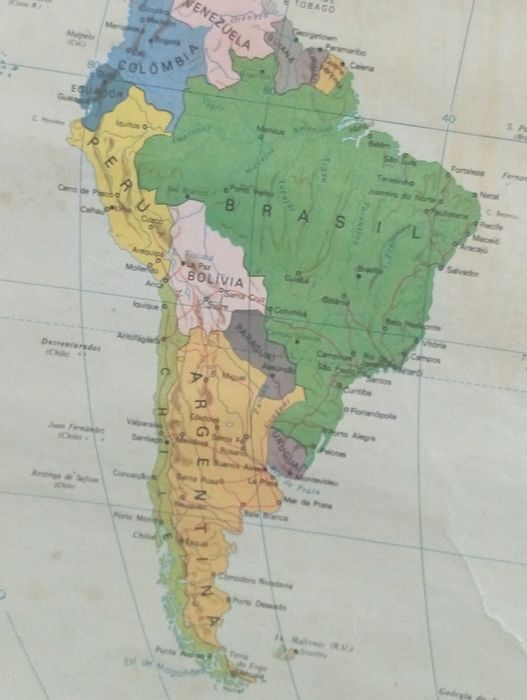 Mapa Mundo antigo