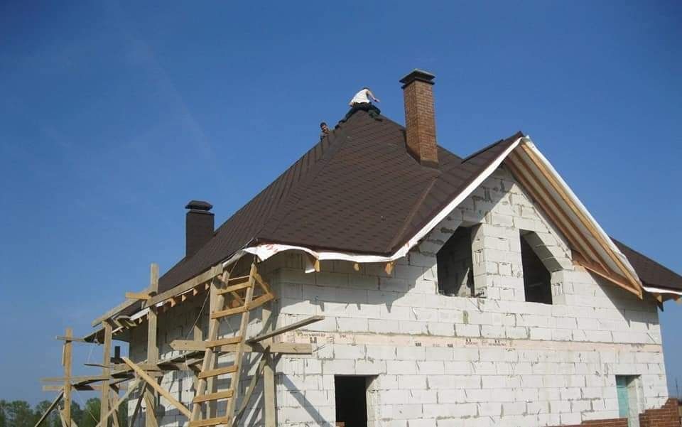 Кладка газобетона, газоблоков, шлакоблока кирпича, строительство домов ...