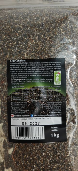 Nasiona chia 1kg