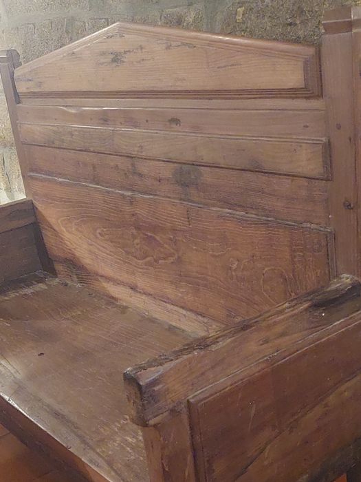 Banco rústico com costas