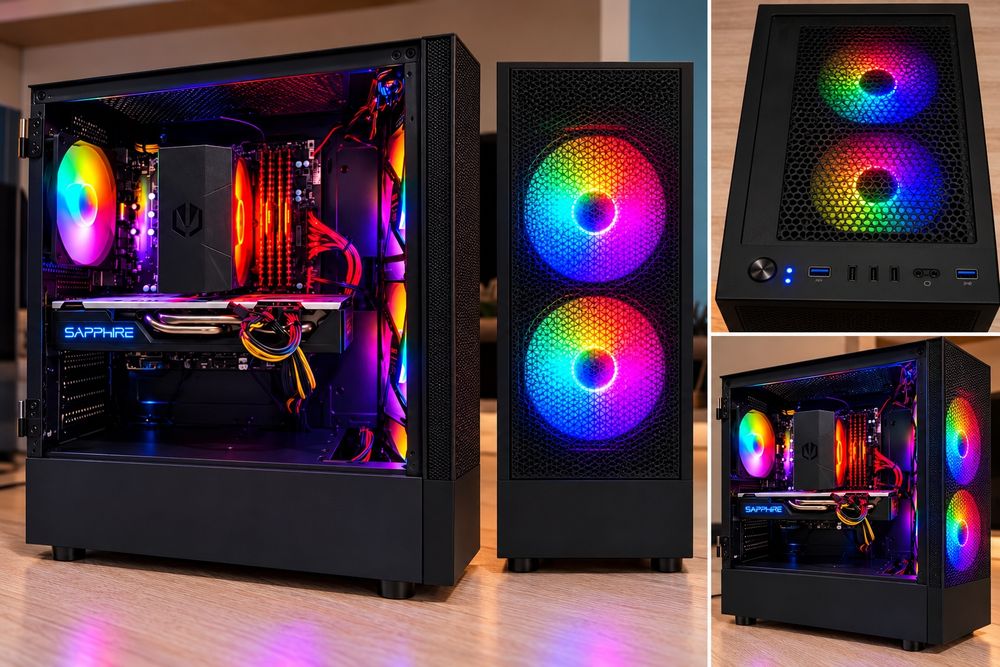Komputer gamingowy i7-7700K / RX 580 8GB / 16GB RAM / M.2 / RGB