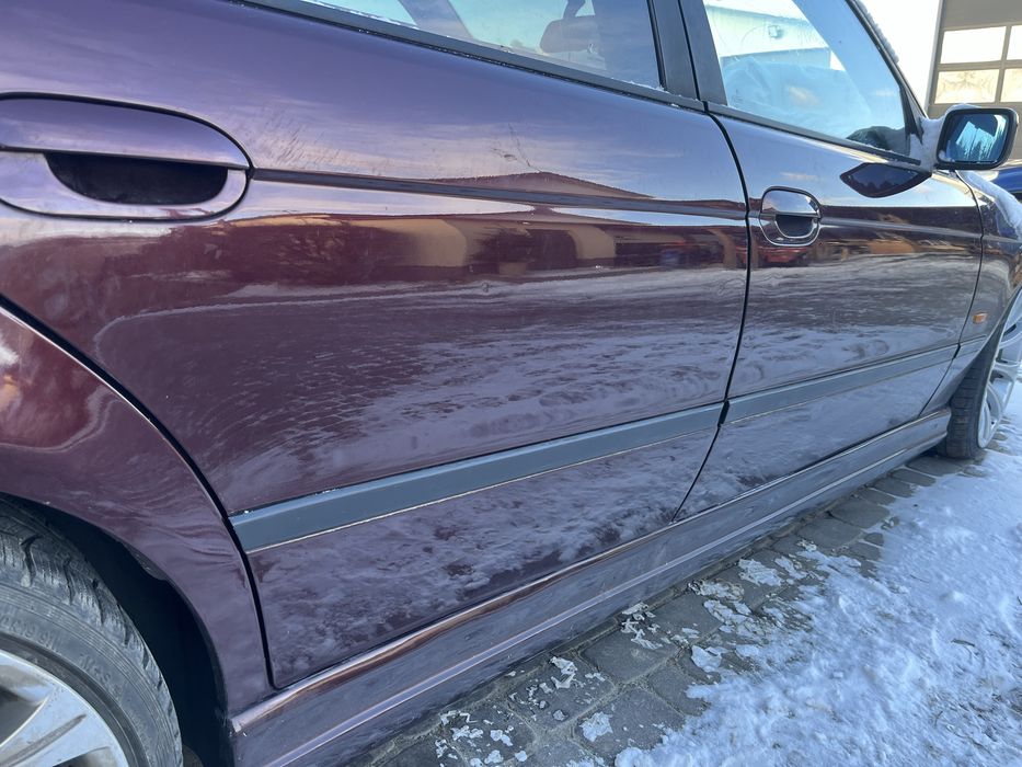 Drzwi bmw e39 sedan przod tyl lewe prawe canyonrot 343 kpl touring