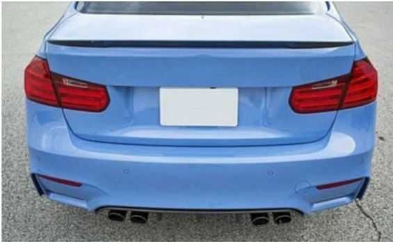 Spoiler aileron lip mala M Style preto brilhante vários modelos BMW