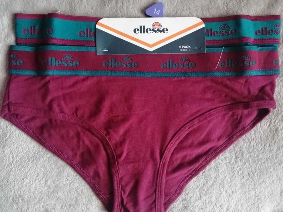 ELLESSE 2 Pack Short 2 x Figi Nowe Majtki Damskie E 42 Oryginalne 100%