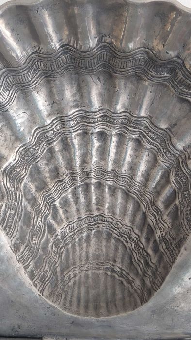 concha em estanho - antiguidade