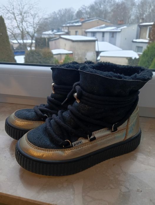 Buty zimowe dla dziewczynki Bartek skóra naturalna 32