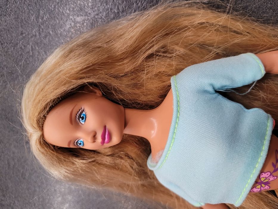 lalka barbie vintage butterfly art