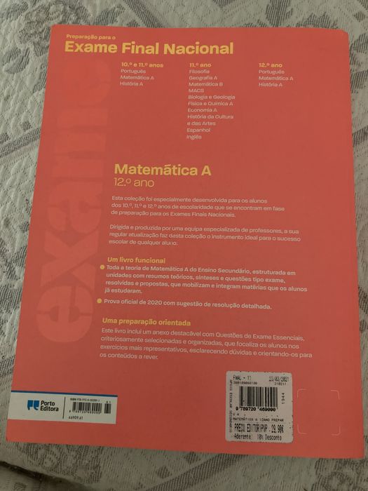 Livro de exames Matemática A