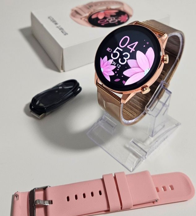 Smartwatch złoty damski