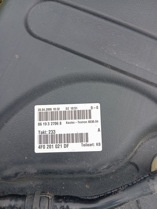 Bak zbiornik paliwa Audi A6 C6 3.0Tdi 2.7Tdi Quattro