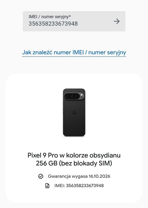 Google Pixel 9 Pro 16/256GB Obsidian