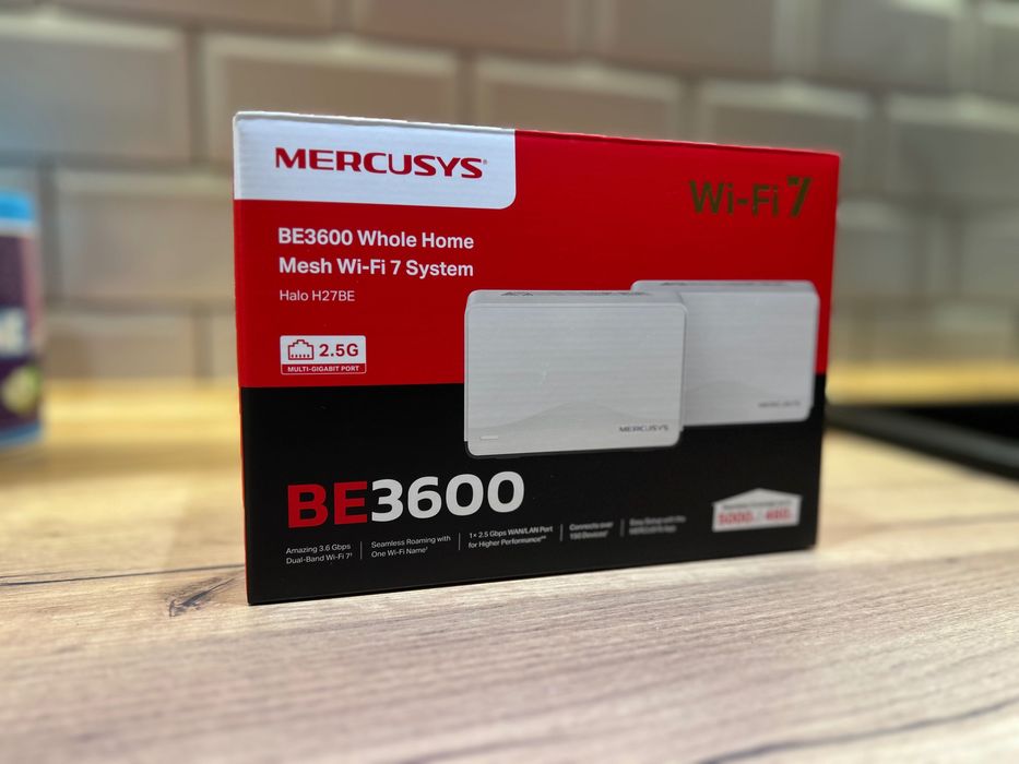 MERCUSYS Halo H27BE(2pack) WiFi7 Mesh BE3600,2,4GHz/5GHz, Router mesh