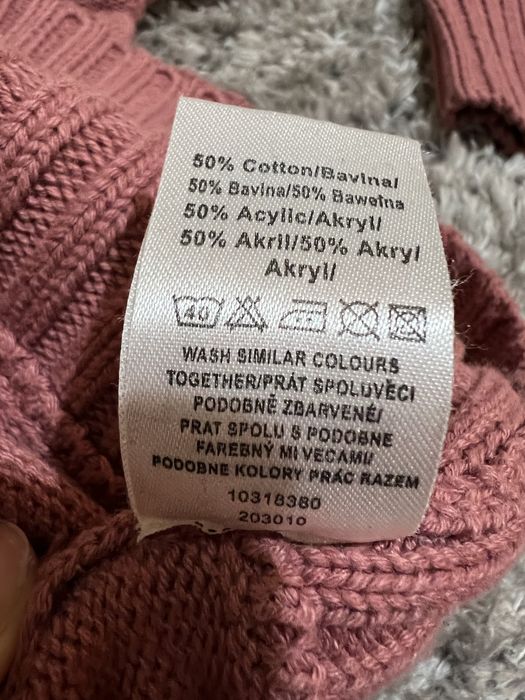 Golf różowy 50% bawełna