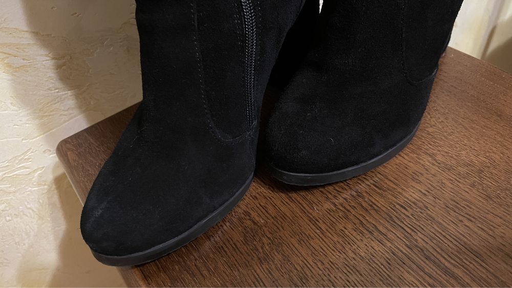 Сапожки сапоги чоботи ботинки на каблуку зима