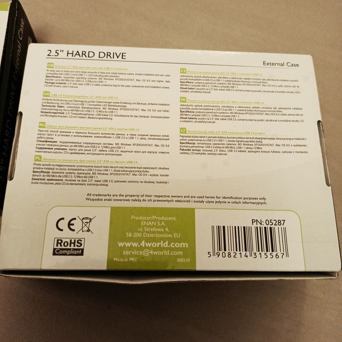 Dysk obudowa hard drive  4World