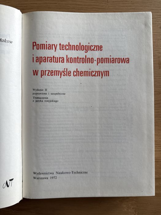 Pomiary technologiczne i aparatura kontrolno-pomiarowa