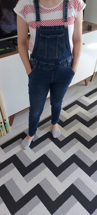 Ogrodniczki jeansowe rozm. 27