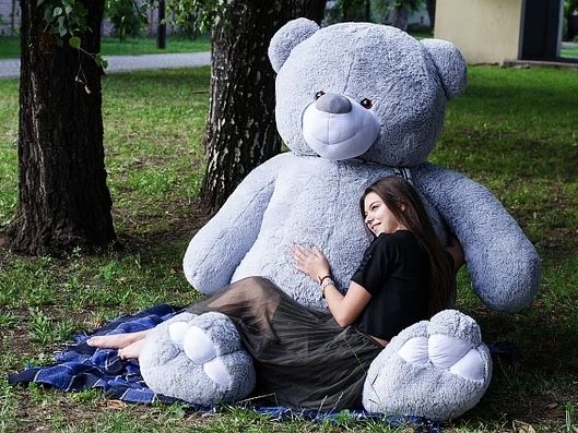 Ведмедик плюшевий 280 см. Величезний ведмідь.