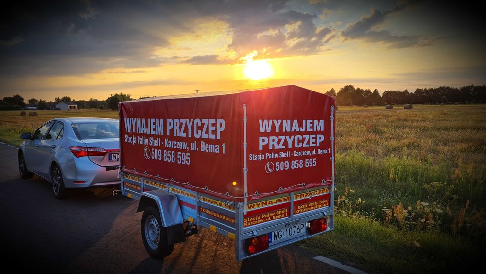 Wynajem przyczep przyczepka na 3 motocykle