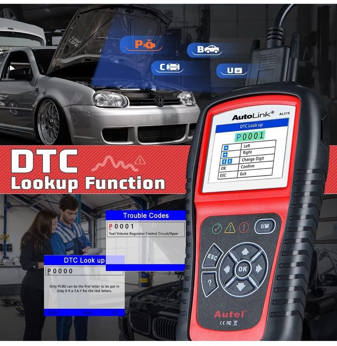 Autel Autolink AL519 OBD2 diagnósticos carro OBD2 NOVO