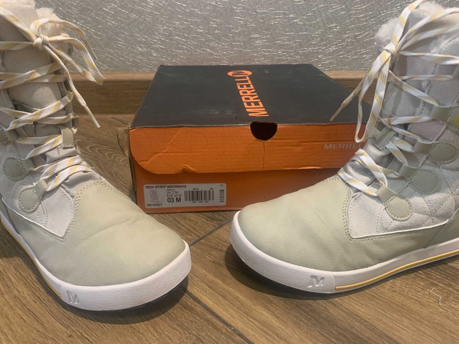 Зимние кожаные сапоги merrell mk163227